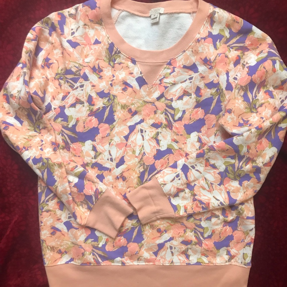 J Crew Floral Sweatshirt
